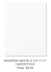 Whisper White Cardstock